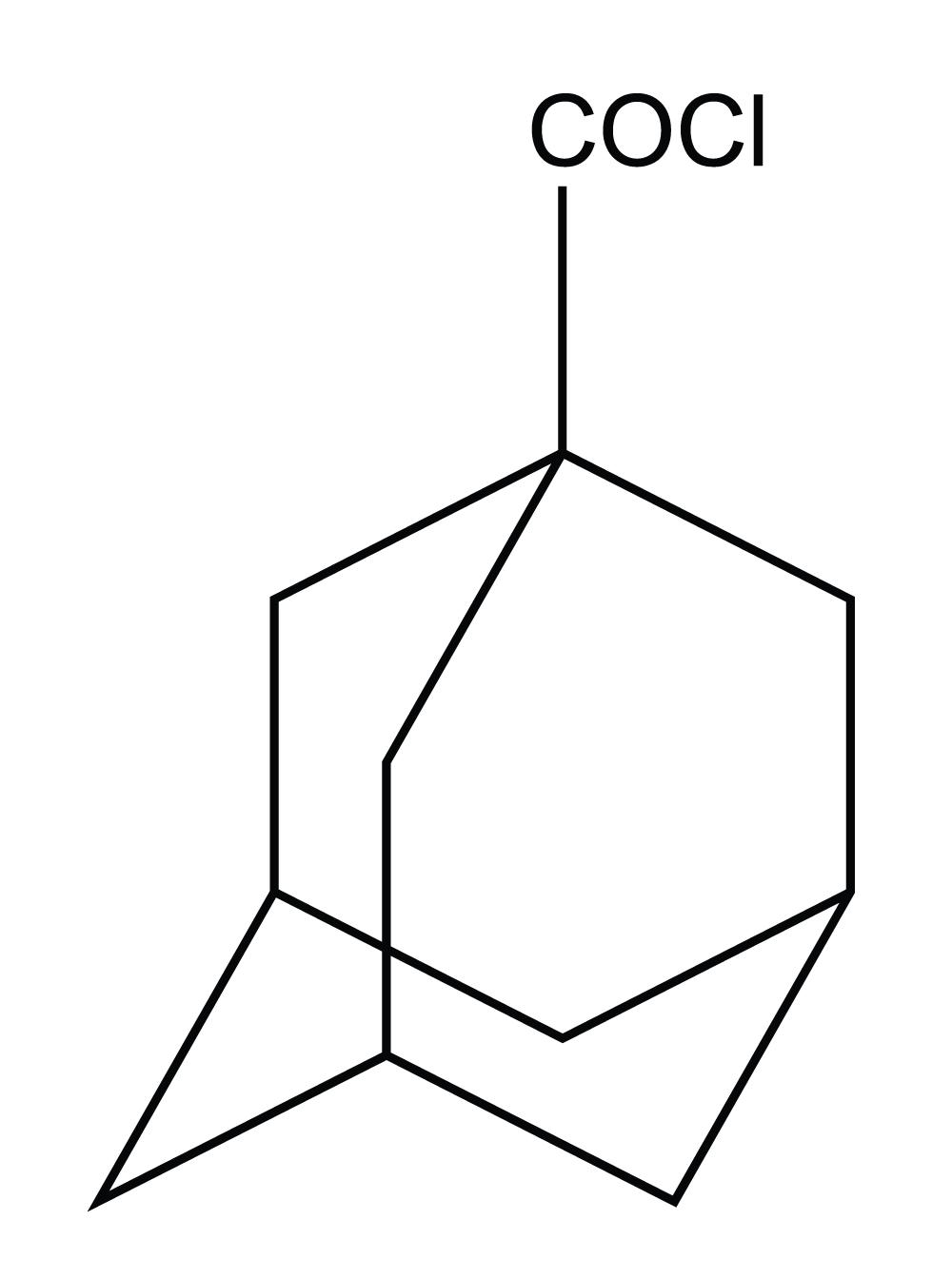 scheme:1-Adamantanecarboxylic acid chloride, Tricyclo[3,3,1,1(3,7)]decane-1-carboxylic acid chloride, Tricyclo[3,3,1,1(3,7)]decane-1-carbonyl chloride