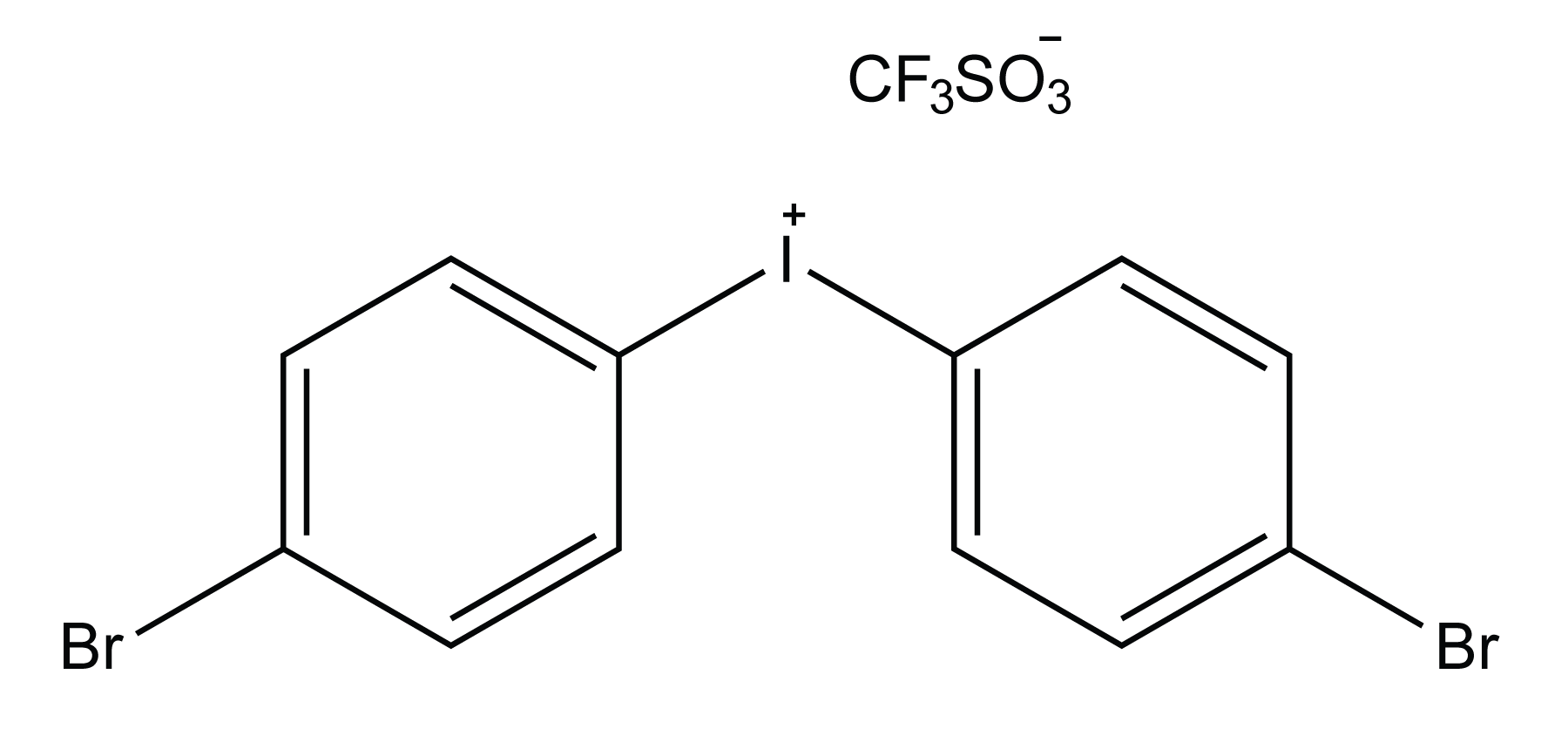 scheme:Bis(4-bromophenyl)iodonium trifluoromethanesulfonate